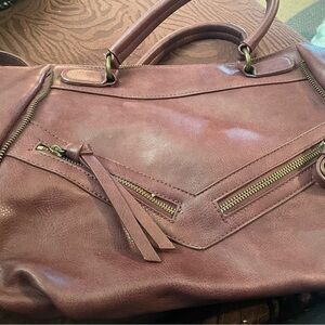 Urban Expressions Mauve Shoulder Bag satchel bag